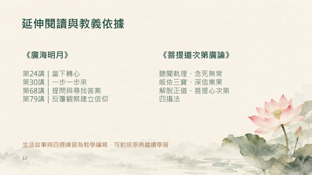 第17頁：延伸閱讀與教義依據