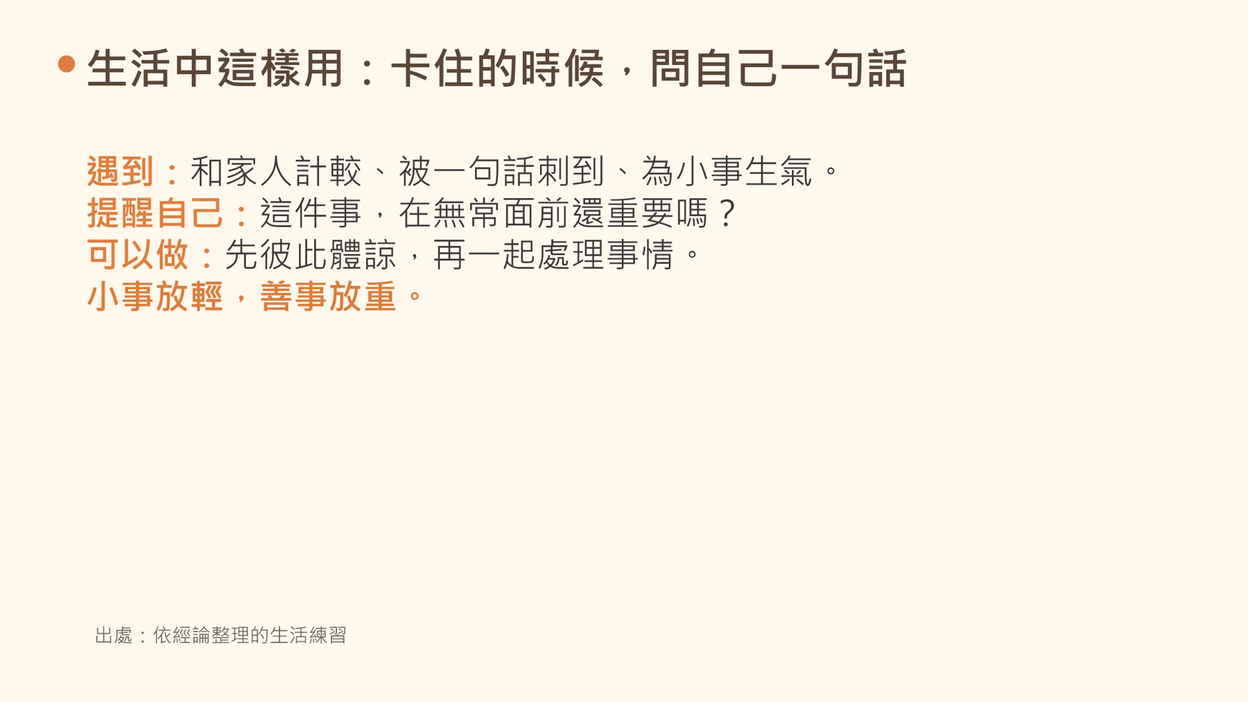 第11頁：生活中這樣用：卡住的時候，問自己一句話