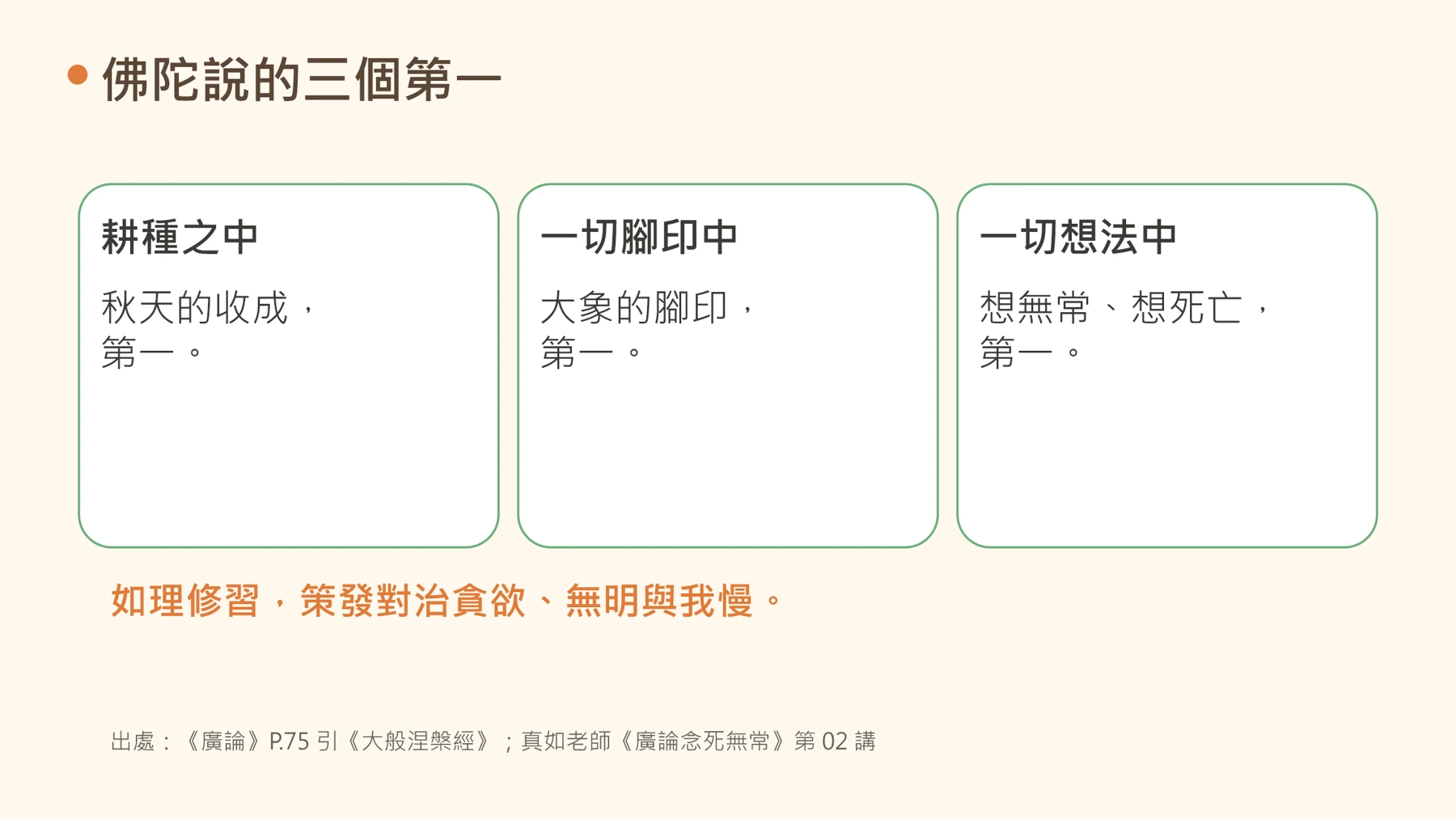第8頁：佛陀說的三個第一